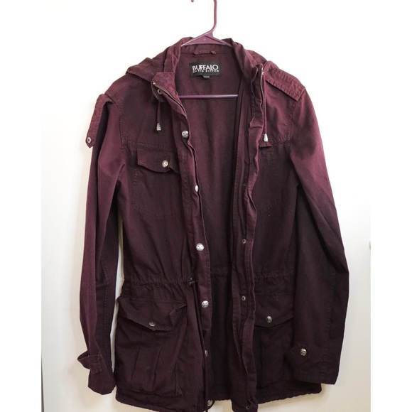 Buffalo David Bitton Jackets & Blazers - Dark Purple Corduroy Jacket